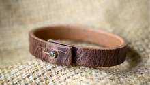 Load image into Gallery viewer, Leather Bracelet | Antique Brown