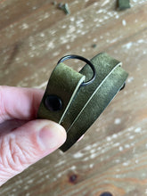 Load image into Gallery viewer, Clearance |  Leather Neck Strap | Olive Green 28”