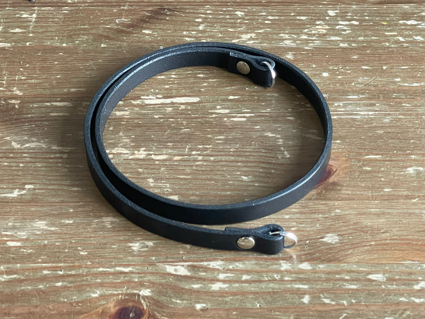Clearance | Leather Neck Strap | BLACK 34"