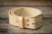 Load image into Gallery viewer, Leather Belt - Natural