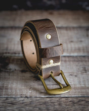 Load image into Gallery viewer, Leather Belt - Antique Brown