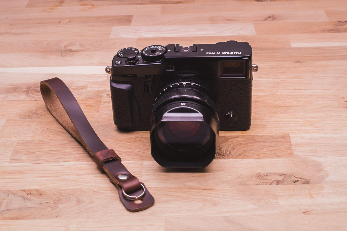 Leather wrist strap shop