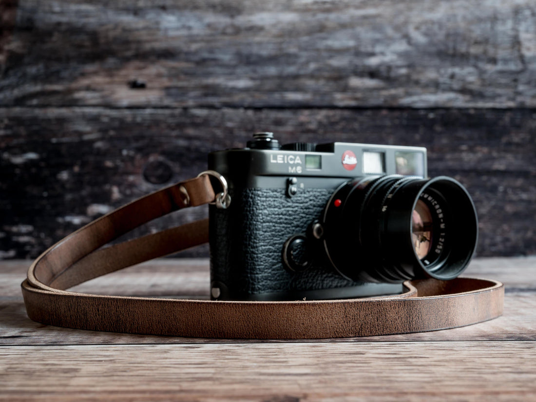 Premium leather camera strap essential accessory for photographers