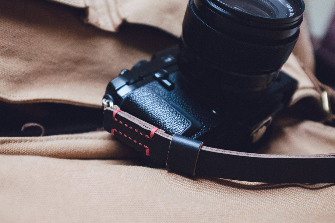 Horween Chromexcel Leather Camera Wrist Straps