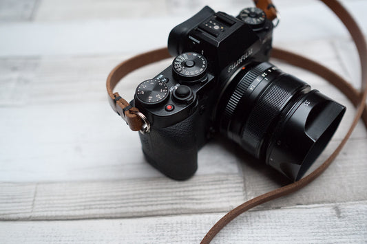 RF Rivet Free Leather Camera Neck Straps