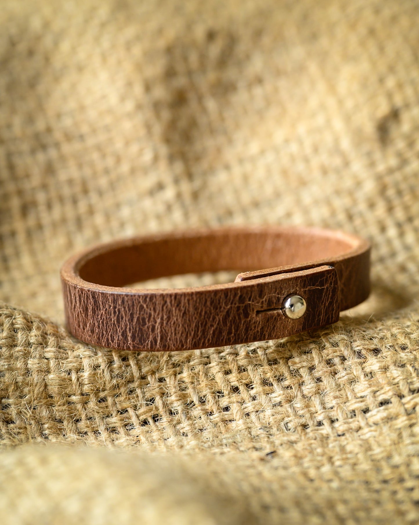 Leather Bracelet | Antique Brown