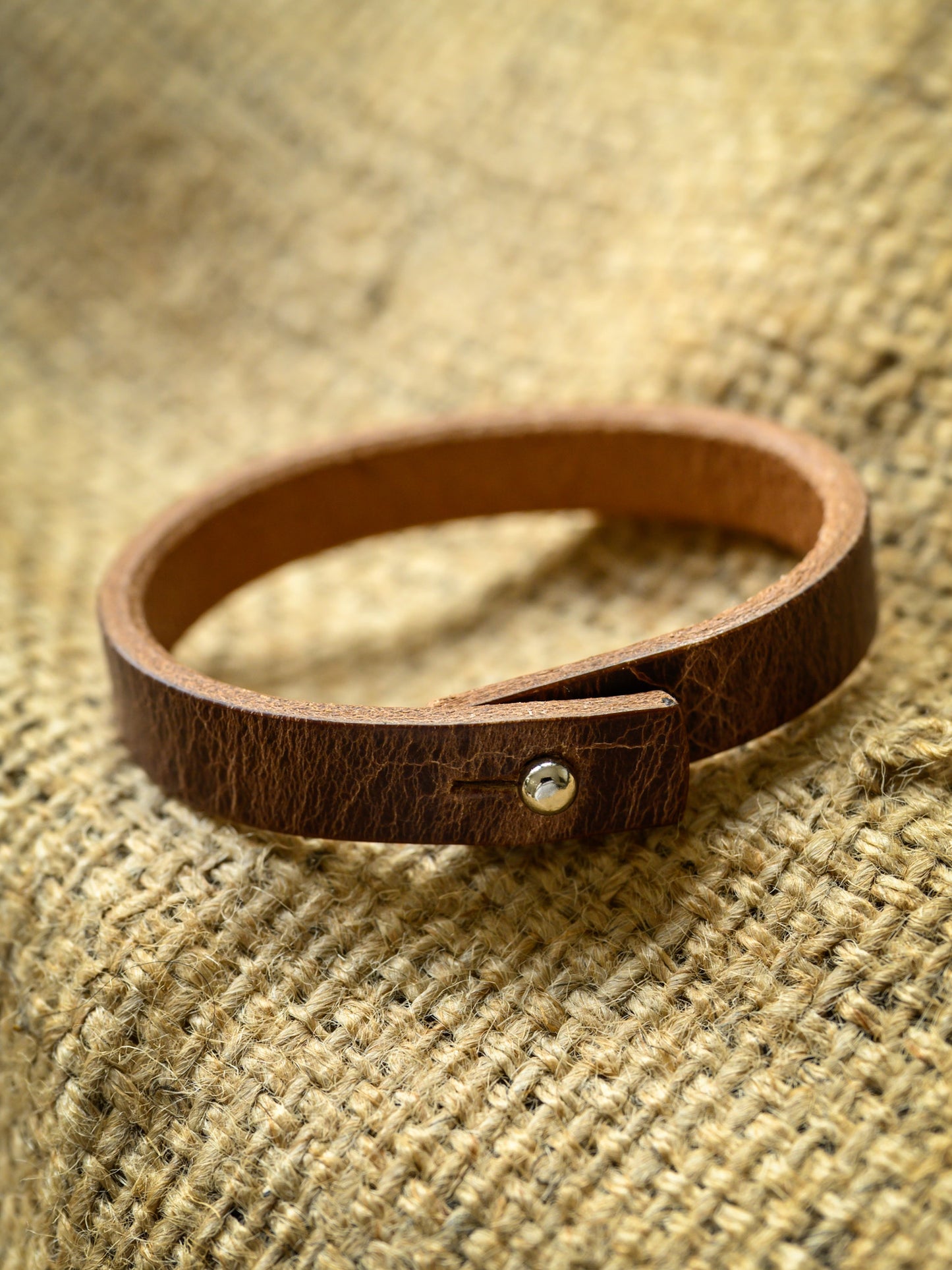 Leather Bracelet | Antique Brown