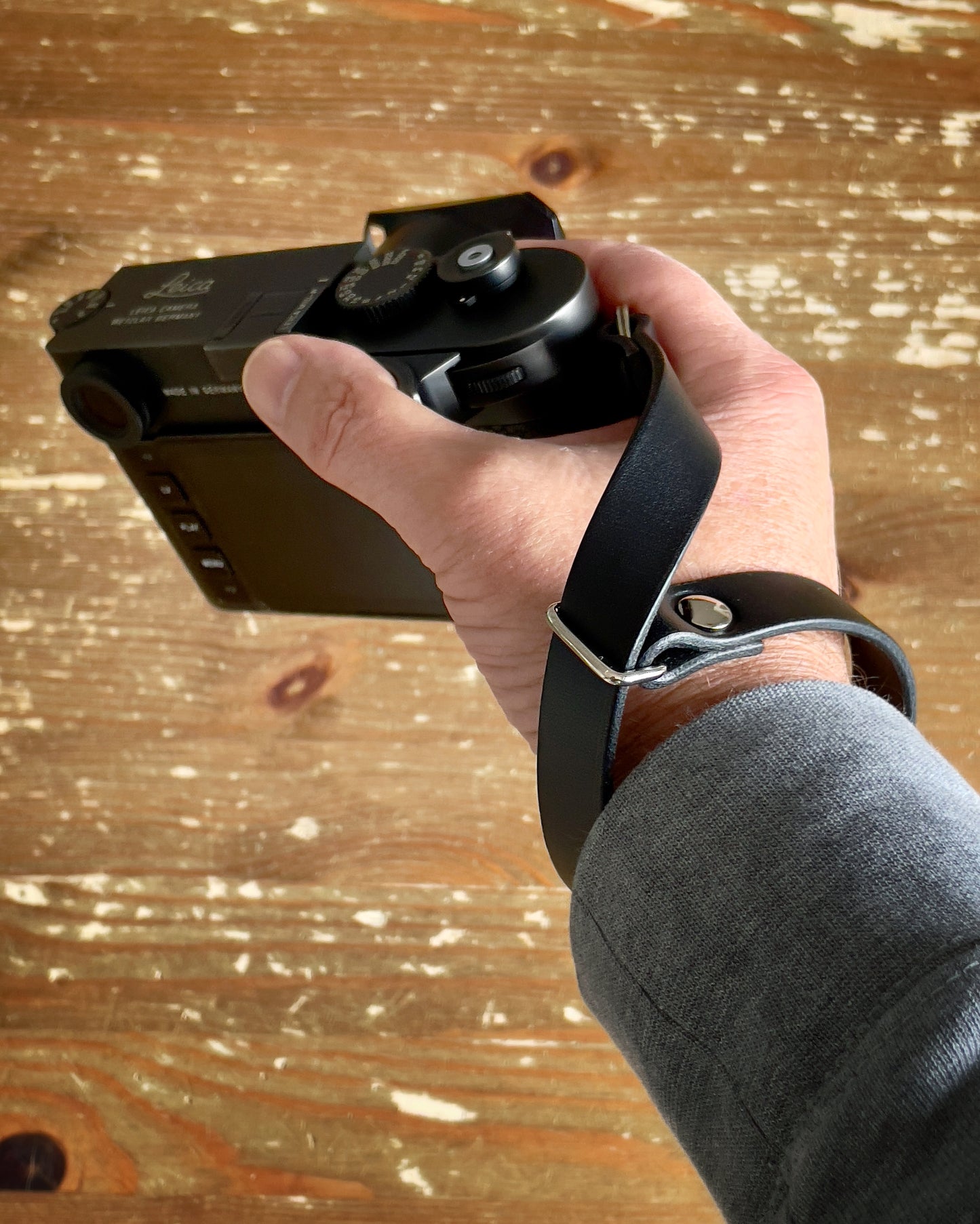 Alne Slide-Style Leather Camera Wrist Strap