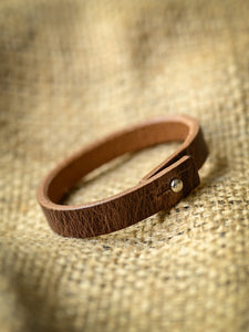 Leather Bracelet | Antique Brown