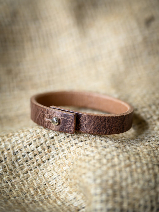 Leather Bracelet | Antique Brown