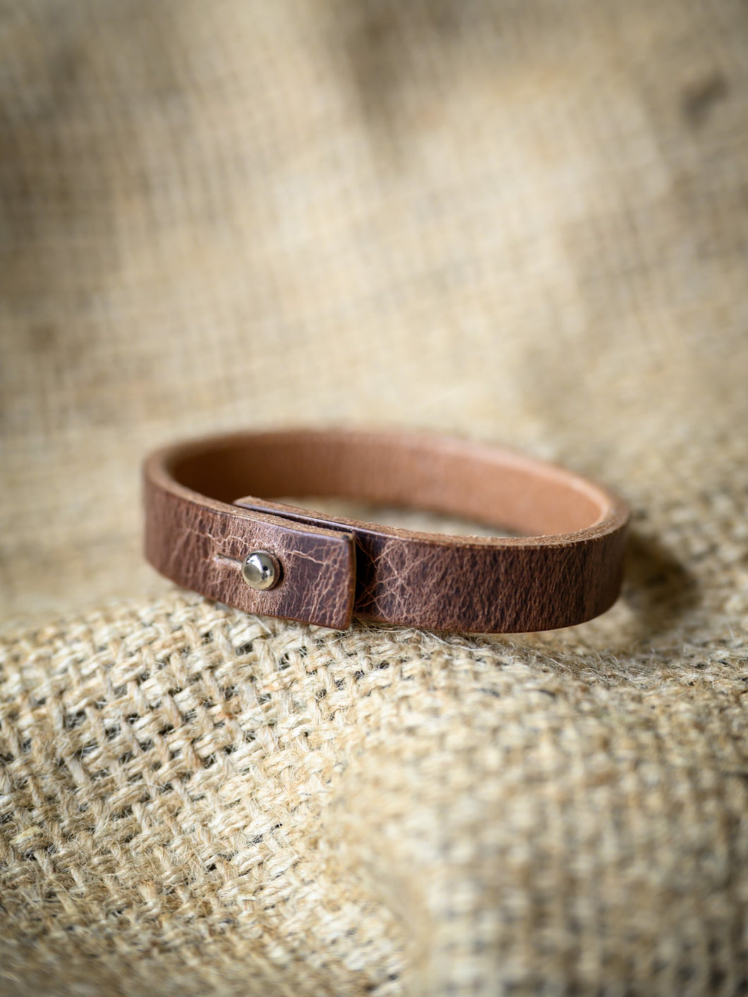 Leather Bracelet | Antique Brown