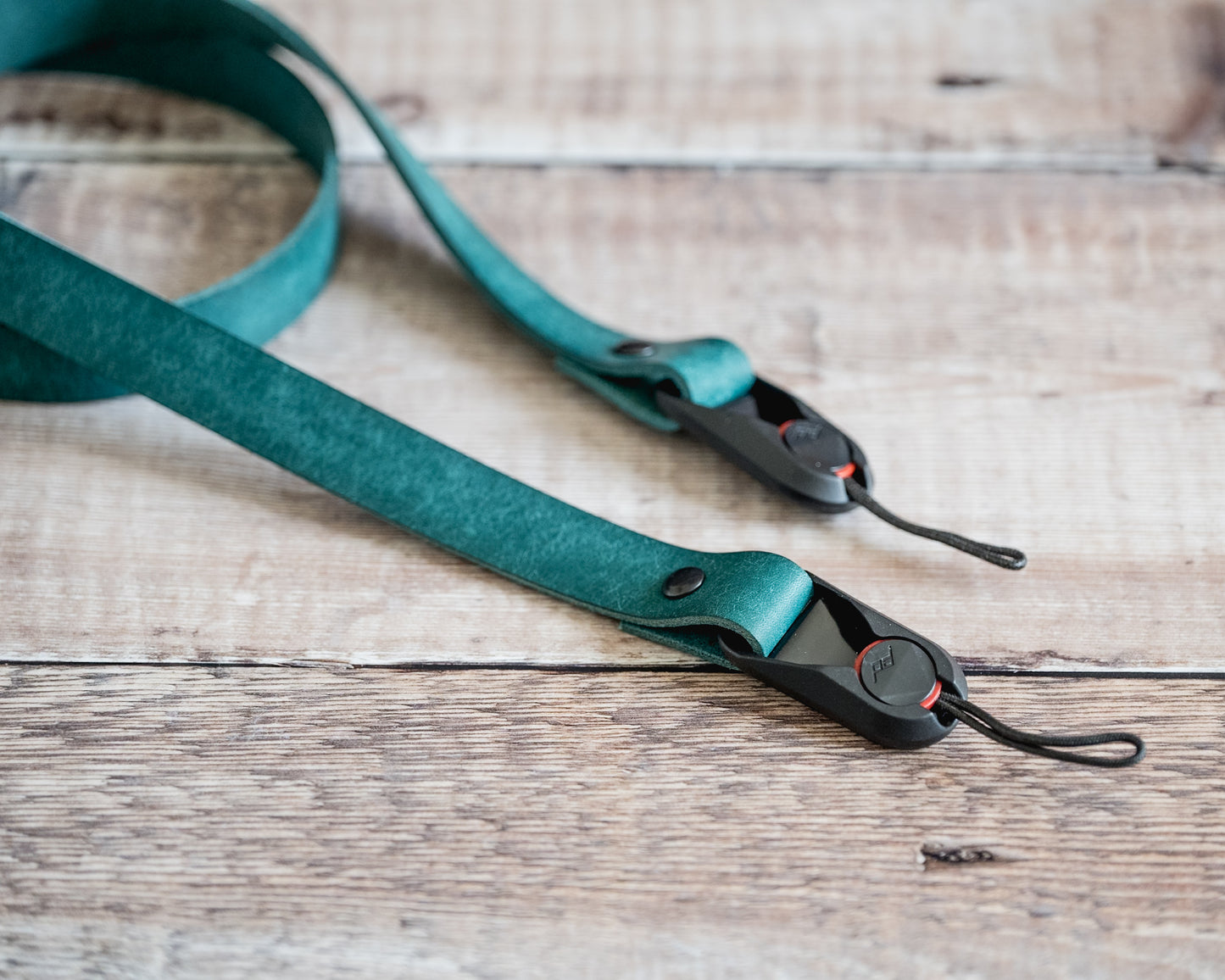 Quick Release Anchor Leather Camera Strap Teal