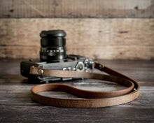 Load image into Gallery viewer, Leather Camera Neck Strap | Antique Brown