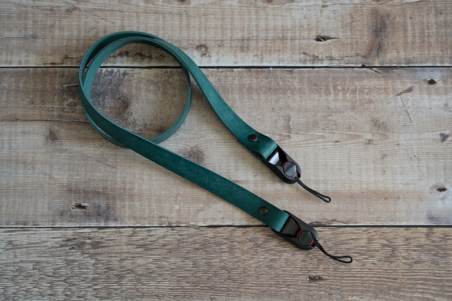 Quick Release Anchor Leather Camera Strap Teal