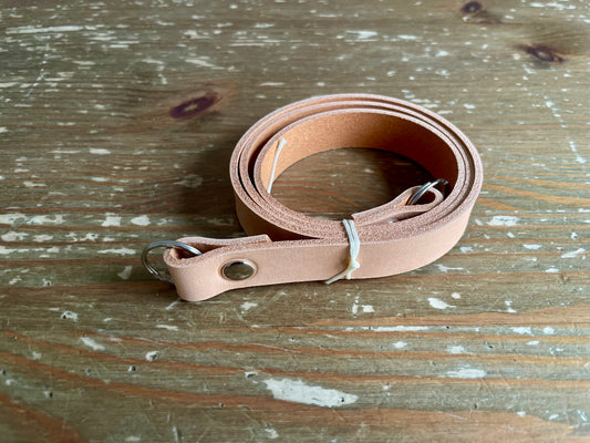 Clearance | Short Leather Neck Strap | Natural