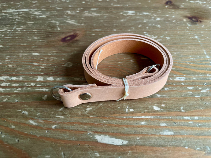 Clearance | Short Leather Neck Strap | Natural