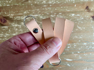 Clearance | Short Leather Neck Strap | Natural