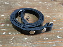 Load image into Gallery viewer, Clearance | 12mm Leather Neck Strap | BLACK  28”