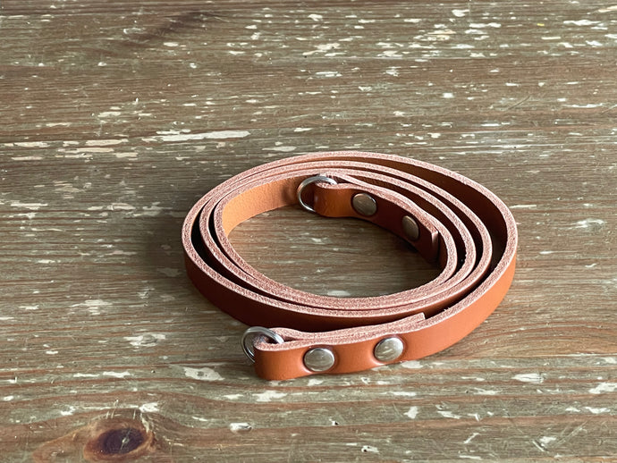 Clearance | 12mm Leather Neck Strap | TAN 39”