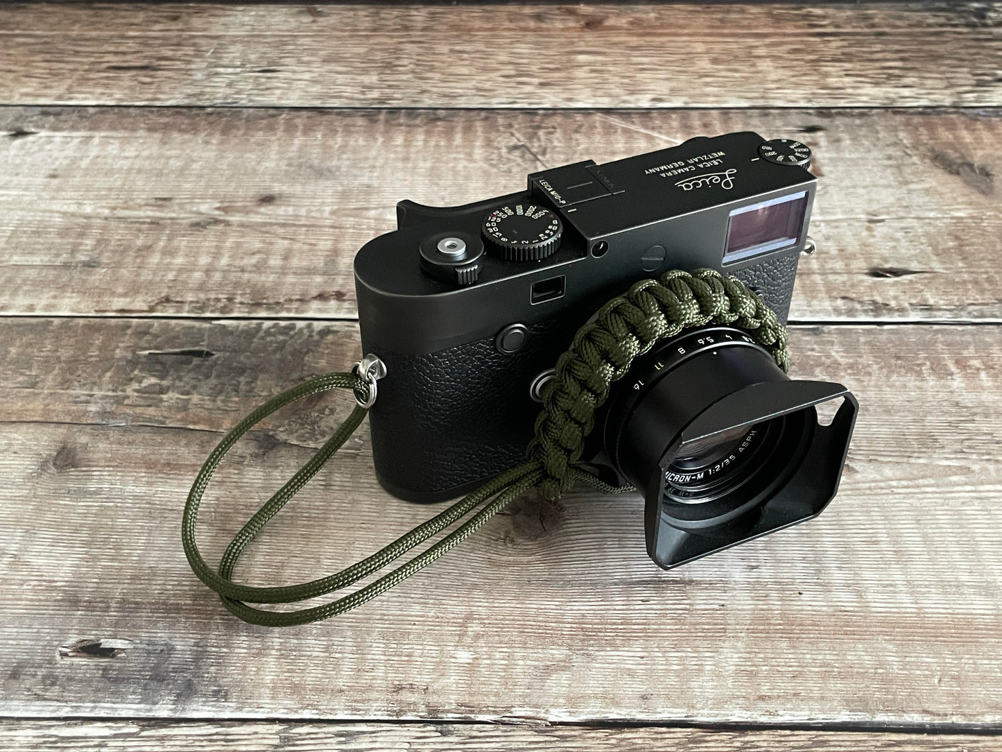 Paracord Camera Wrist Strap | Green