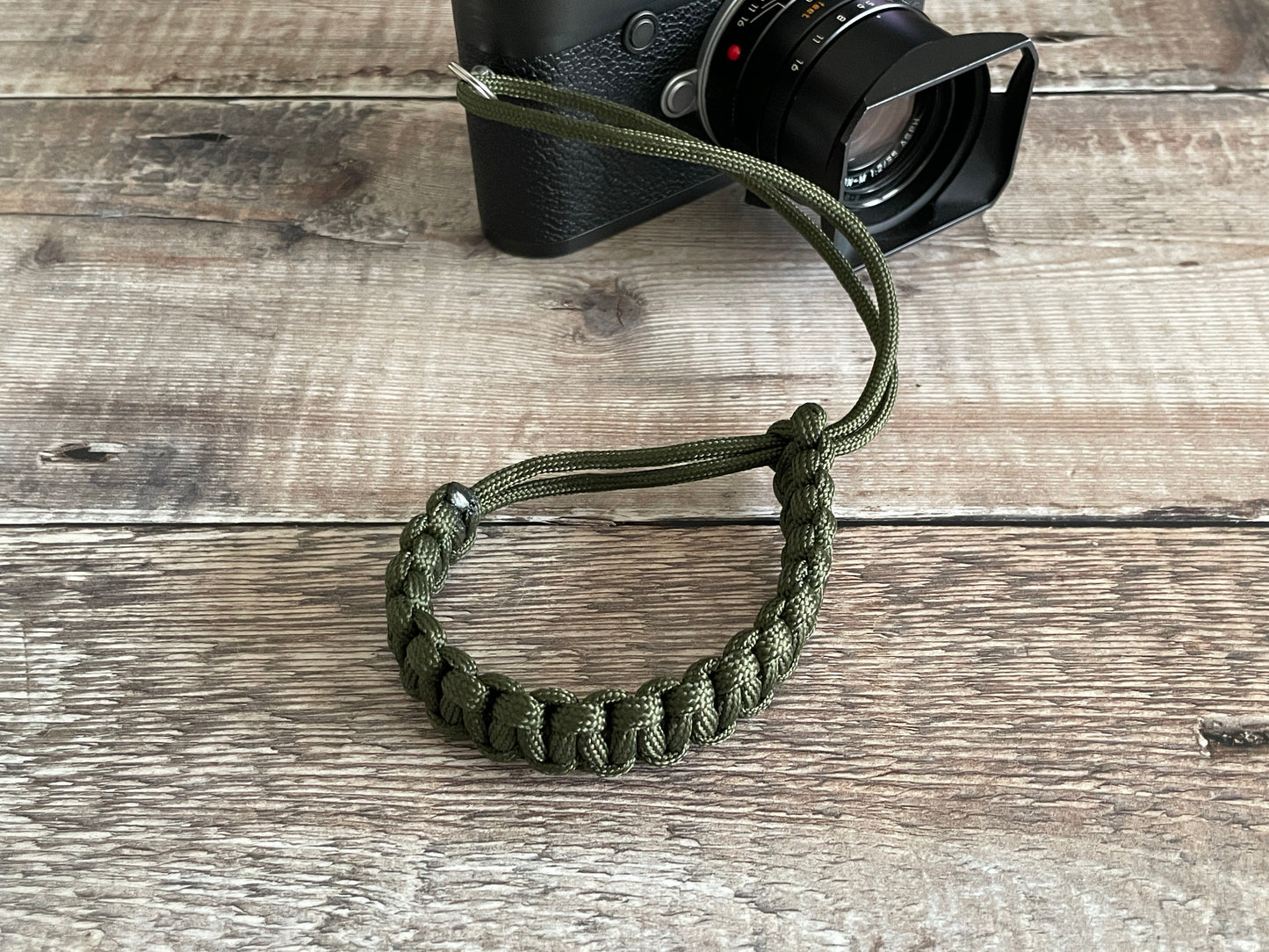 Paracord Camera Wrist Strap | Green