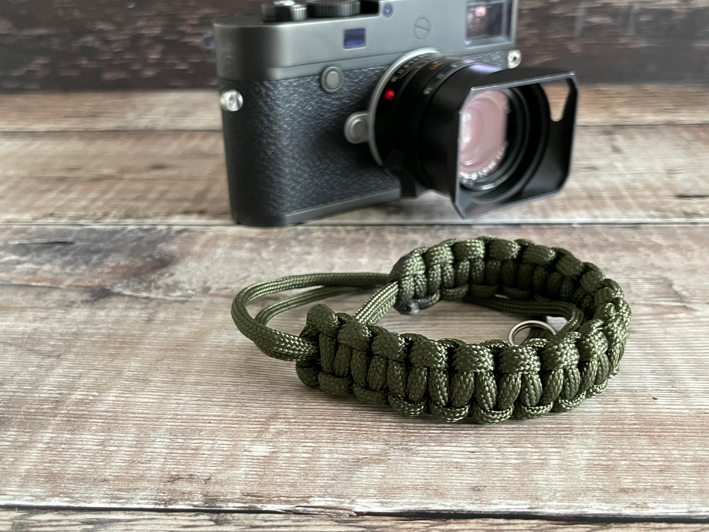 Paracord Camera Wrist Strap | Green