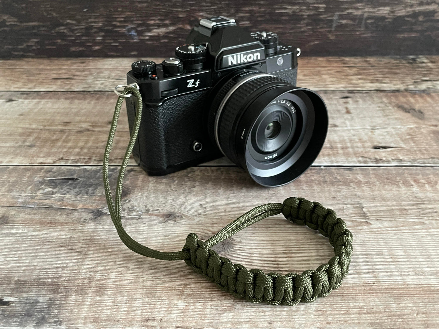 Paracord Camera Wrist Strap | Green
