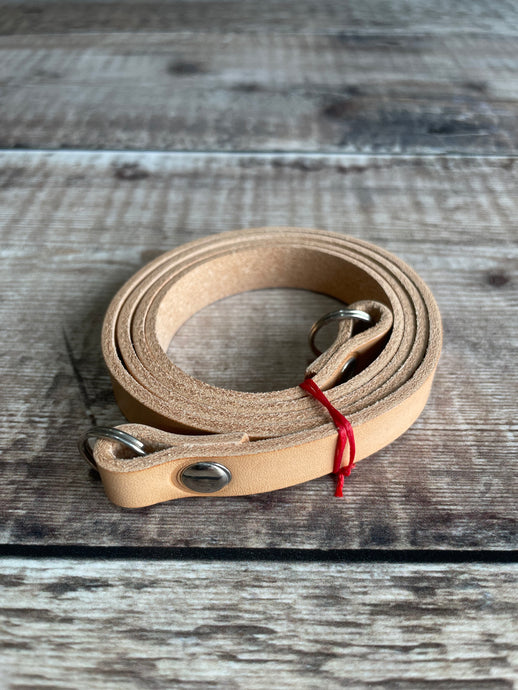 Clearance | 12mm Leather Neck Strap | NATURAL 34”