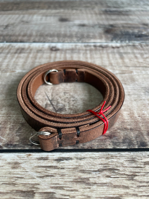 Clearance | 12mm Leather Neck Strap | ANTIQUE BROWN 34”