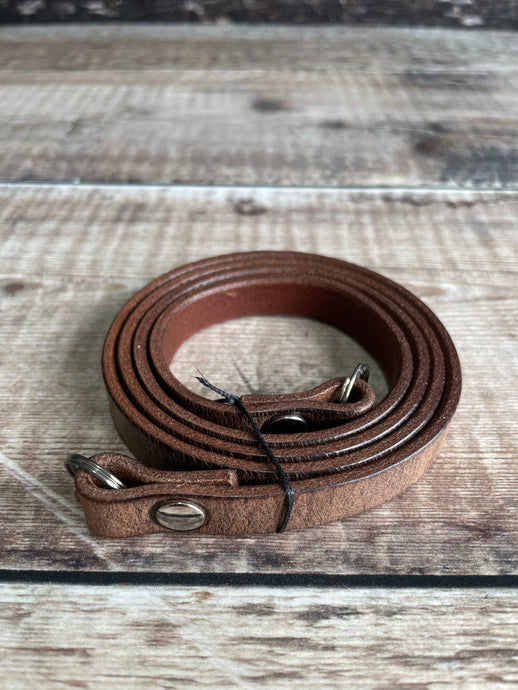 Clearance | 12mm Leather Neck Strap | ANTIQUE BROWN 36”