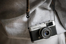 Load image into Gallery viewer, Brown Horween Chromexcel slim leather neck strap with quick release for compact cameras