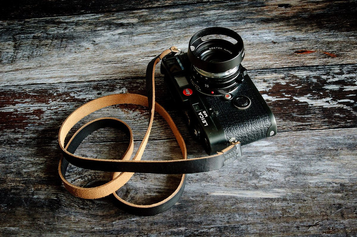 Carlton Leather Camera Neck Strap