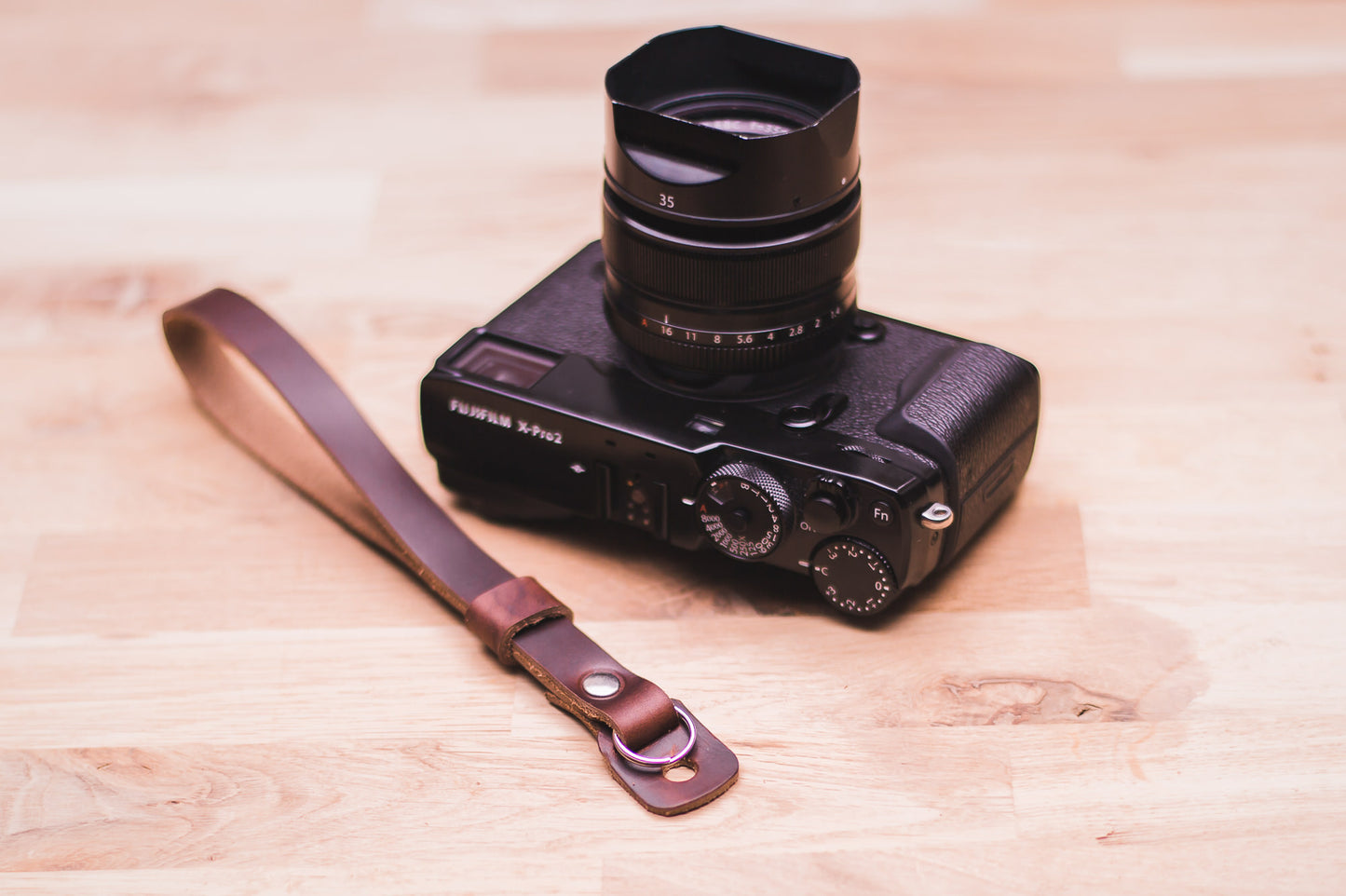 STERLING Leather Camera Wrist Strap