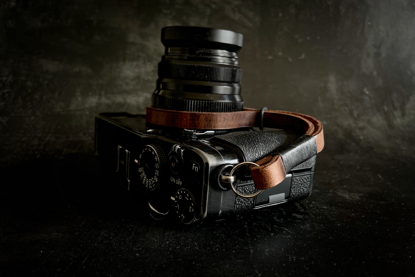 Leather Wrist Strap - Antique Brown